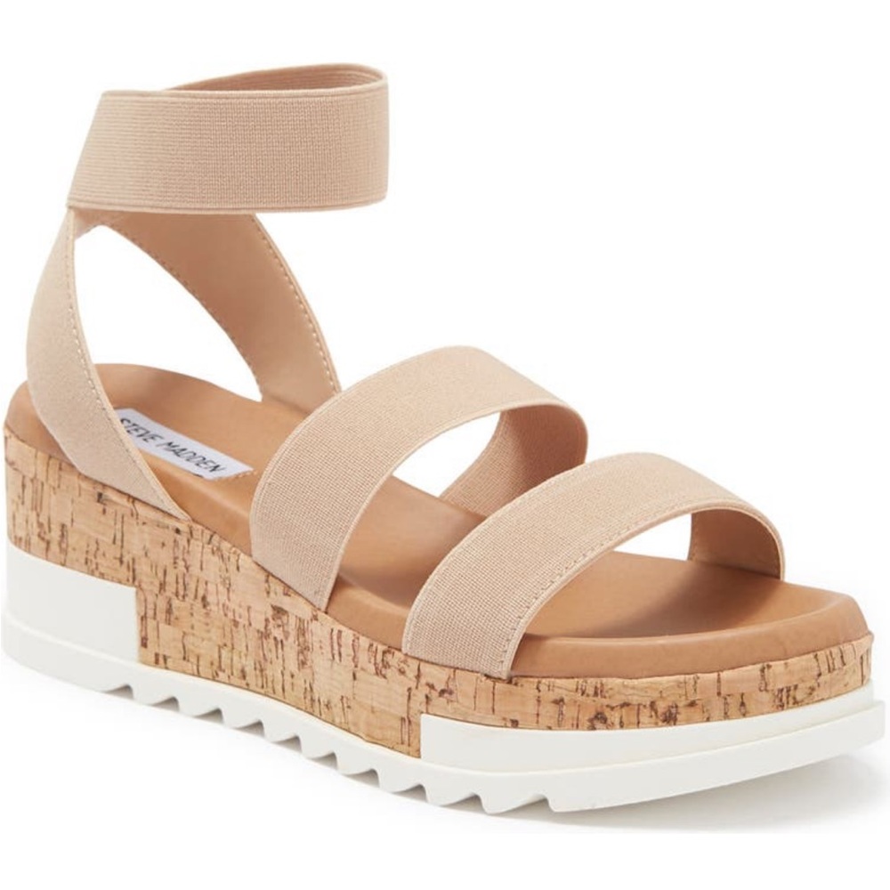 STEVE MADDEN Bandi Platform sandals in Tan